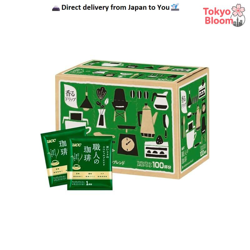 UCC Artisan Coffee Drip Coffee Special Blend with Deep Richness, 100 Cups- Japan Direct -
