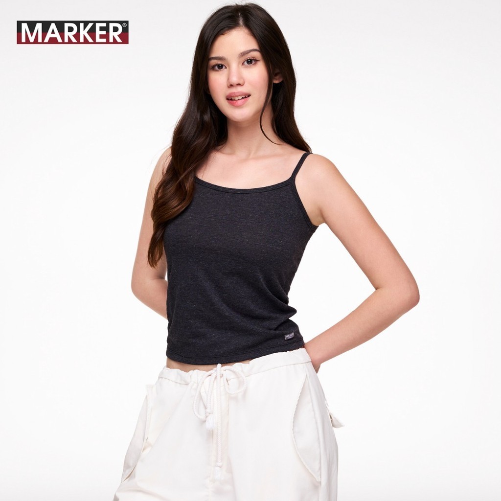 [แพ็ค 1ตัว] MARKER® เสื้อกล้าม สายเดี่ยวผู้หญิง เนื้อคอตตอนผสม / 013