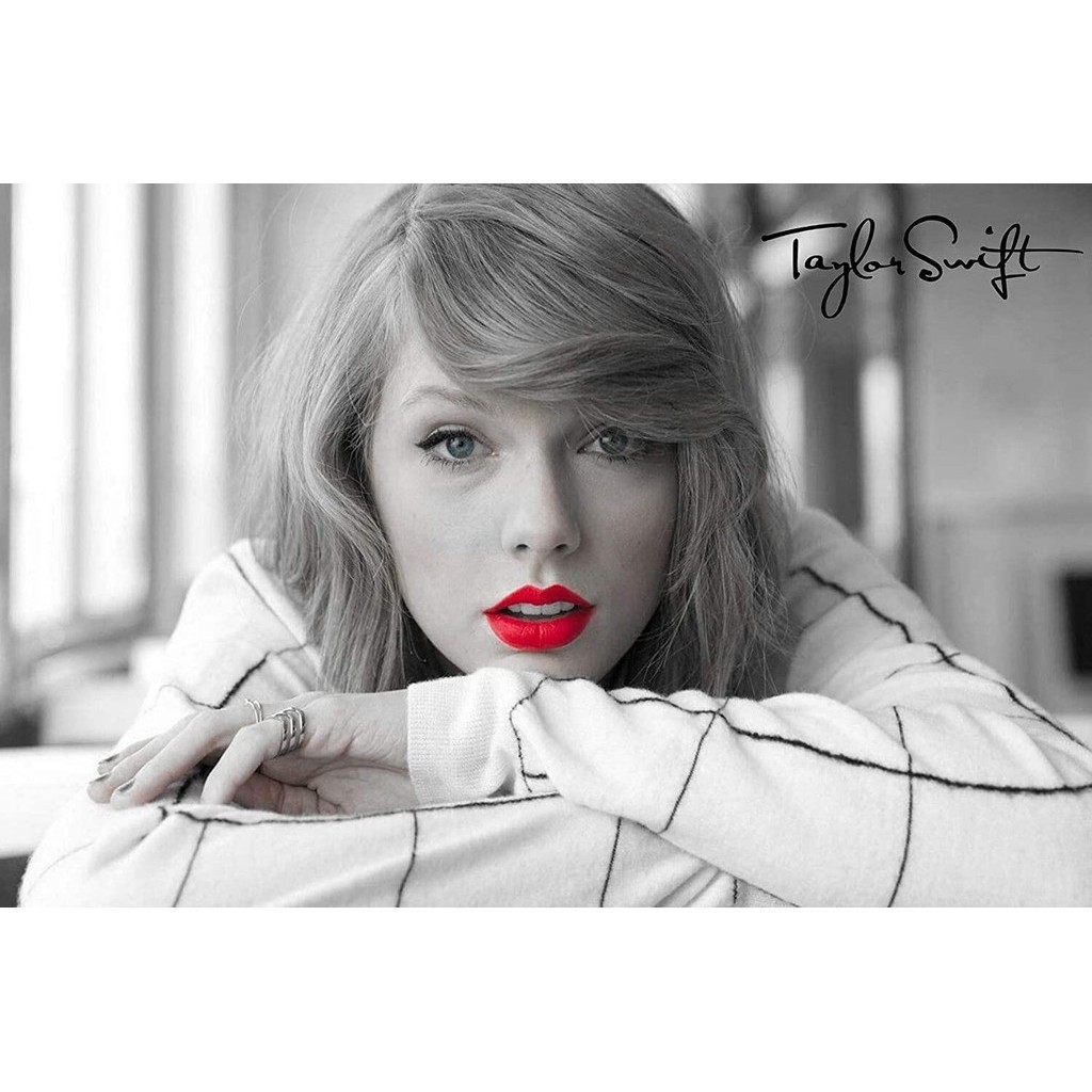 โปสเตอร์ Taylor Swift และลายเซ็น Pop นักร้องโปสเตอร์ Wall Art พิมพ์งานศิลปะภาพวาดสําหรับตกแต่งบ้าน