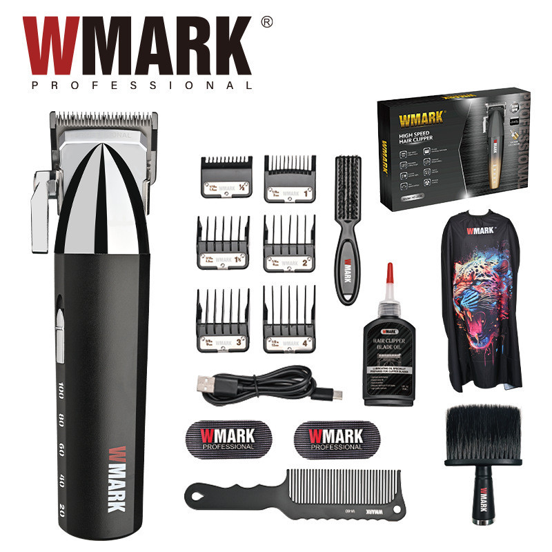Wmark ช่างทําผม NG-2039 เครื่องเฟดเดอร์ไฟฟ้าความเร็วสูงไฟฟ้าขายร้อนชาร์จร้านทําผมตัดผม