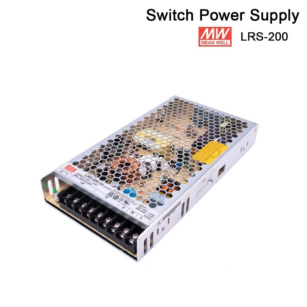 Meanwell LRS-200 Switching Power Supply 12V 24V 36V 48V 200W Original MW Taiwan Brand LRS-200-24