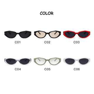 สินค้าพร้อมCOD (San9)2024 แว่นกันแดดผู้หญิง New Fashion Retro Cat Eye พร้อมป้องกันรังสียูวี