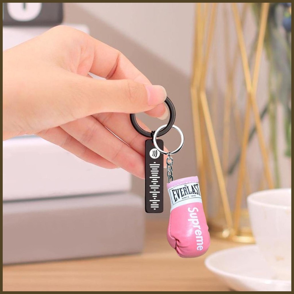 นวมชกมวยพวงกุญแจ Key Chain Punching ถุงมือออกแบบ 4.65 นิ้วอุปกรณ์เสริมสําหรับฟิตเนส Boxer พัดลมนักมวย Boxing tdeth