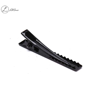 Luimo 100 ชิ้นกิ๊บสีดําเดี่ยวง่ามจระเข้ Hairpin Blank Setg กิ๊บติดผมใหม่
