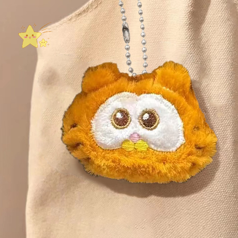 [JBTH] Plush Garfield Coin Purse พวงกุญแจน่ารักซิปเหรียญกระเป๋าสตางค์หูฟังกระเป๋าเก็บกระเป๋าเป้สะพายหลังจี้ Ch [JB]