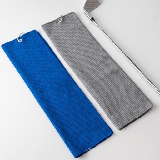 ผ้าเช็ดไม้กอล์ฟ รหัสสินค้า GT001 Golf Towel for cleaning golf clubs