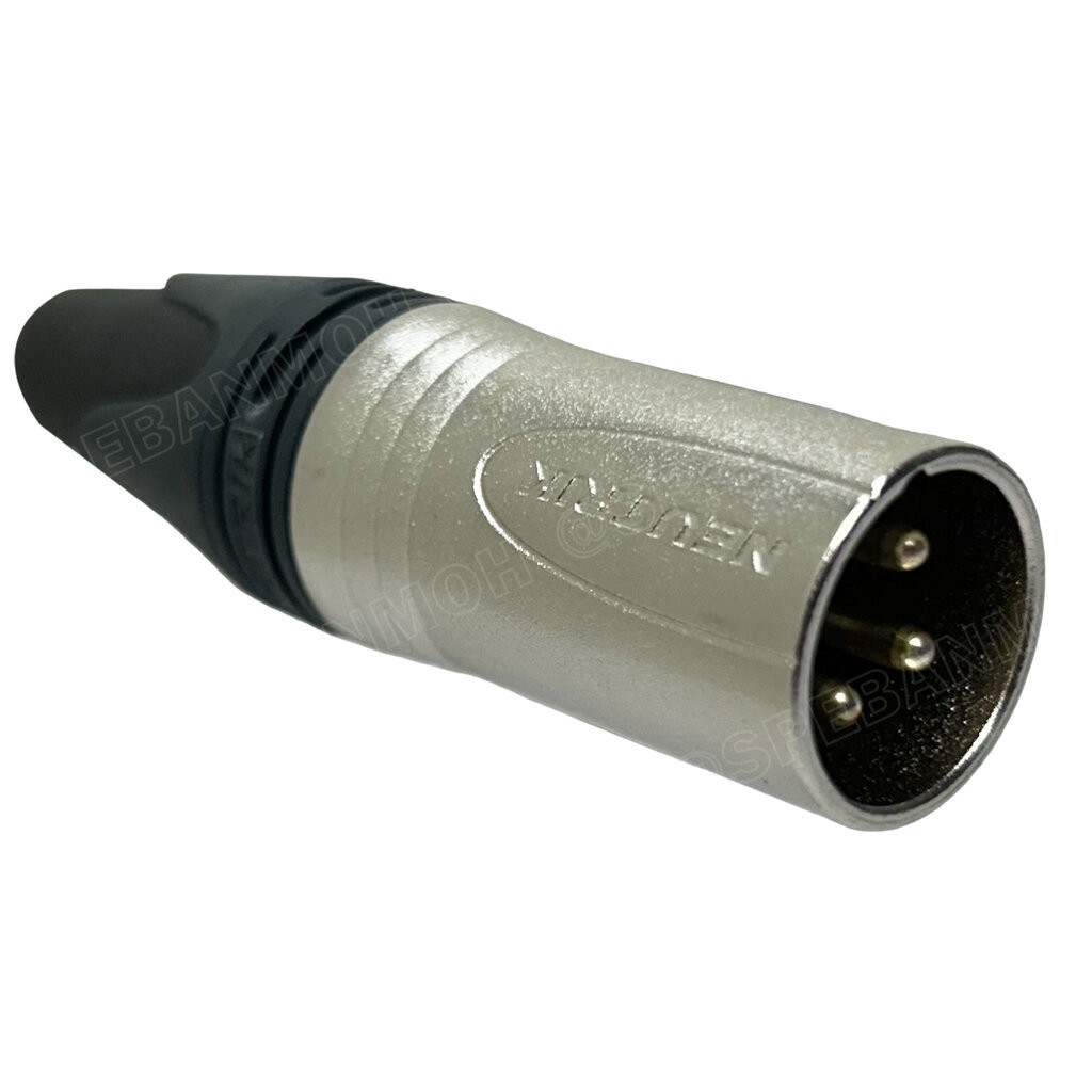 [ 1ชิ้น ] NC3MXX Neutrik XLR Cannon 3P Audio Connector ต่อสาย Male ตัวผู้ต่อสาย แคนนอนผู้ สำหรับเข้าสาย ตัวผู้ นิวทริ...