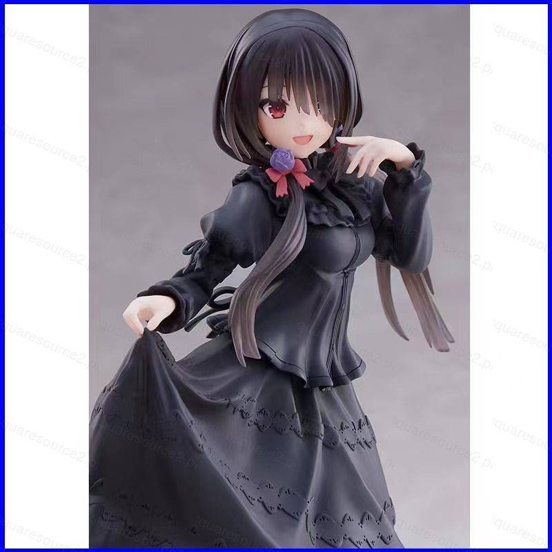 Sqk DATE A LIVE Action Figure Tokisaki Kurumi ชุดสีดําชุดตุ๊กตาของเล่นสําหรับของขวัญเด็กคอลเลกชันเคร