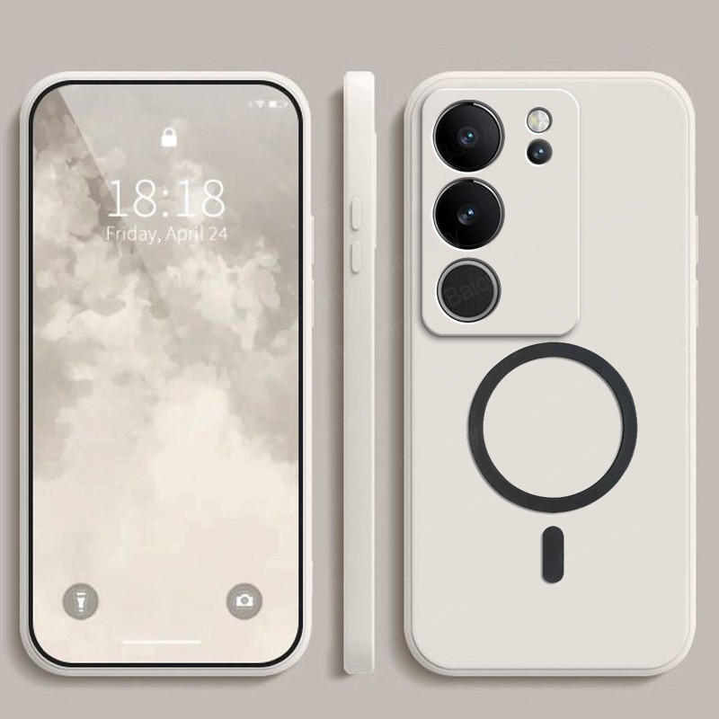 Vivo V29 V29Pro 5G Casing Phone Case Cover with Magnetic Wireless Charger Sticker