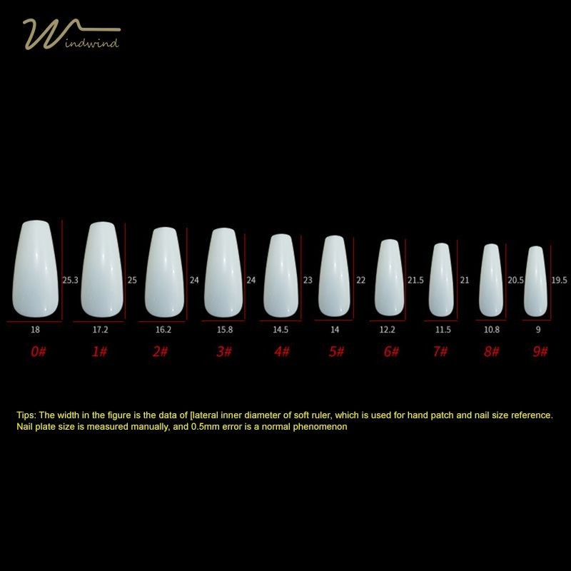 [Windind]เล็บปลอมอะคริลิคใส ทรงวงรี สีพื้น สําหรับตกแต่งเล็บ DIY 24 ชิ้น ต่อแพ็ค-wind