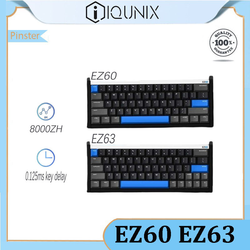 IQUNIX EZ60 EZ63 Flagship Esports Magnetic Switch คีย์บอร์ดอลูมิเนียม CNC Magnetic Jade Switch Fearl