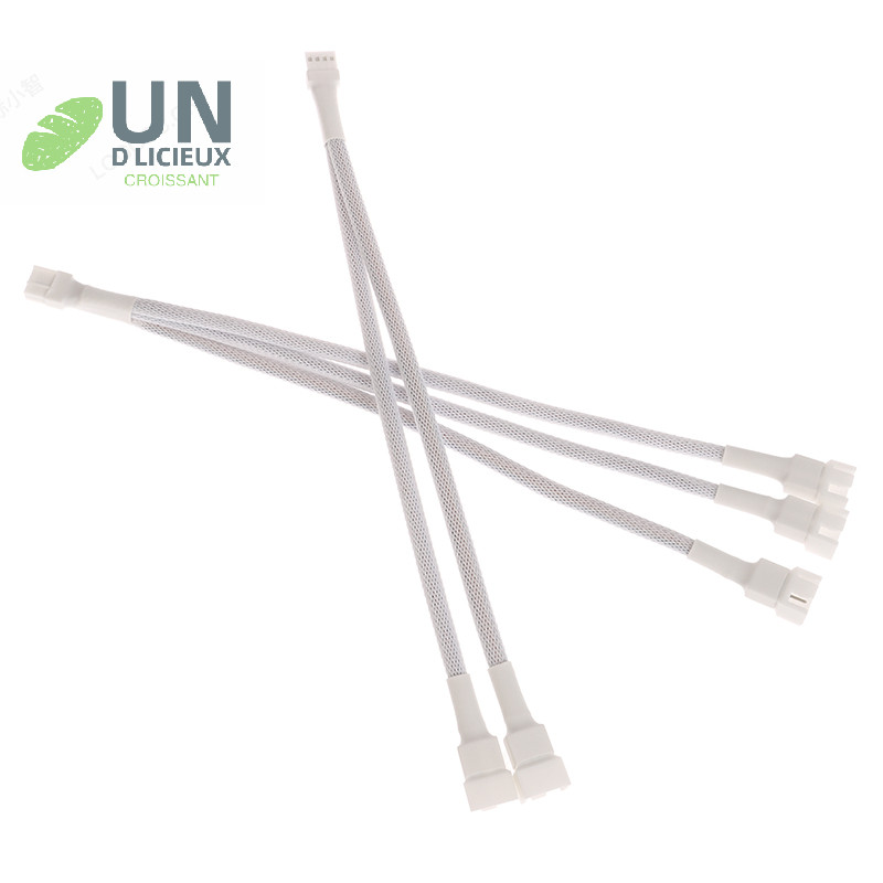 ดี 4 Pin 1 ถึง 1/2/3/4 เมนบอร์ด CPU พัดลมคอมพิวเตอร์พัดลมขยายอะแดปเตอร์สาย PWM หญิง 4 Pin Splitter สายดี