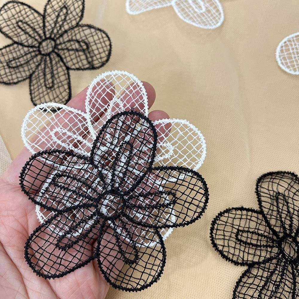 5 ชิ้นดอกไม้ Applique แพทช์ DIY หัตถกรรมเย็บบนชุดแต่งงานผู้หญิงเสื้อผ้าตกแต่ง
