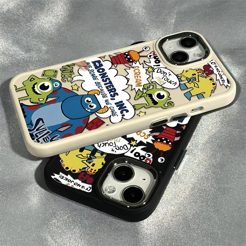 สนุกการ์ตูนมอนสเตอร์มหาวิทยาลัยรูปแบบเคสโทรศัพท์เข้ากันได้สําหรับiphone 15 11 14 12 13 Pro Max X XR XS Max 7/8 Plus SE 2020 ปลอกอ่อนซิลิโคนกันกระแทกกรณี