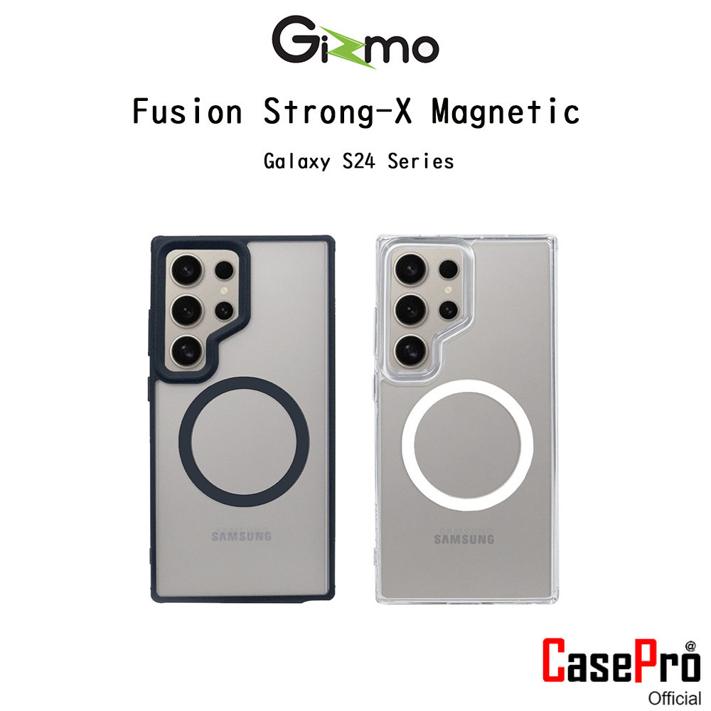 Gizmo Fusion Strong-X Magnetic เคสใสกันกระแทกเกรดพรีเมี่ยม เคสสำหรับ Galaxy S24 Ultra