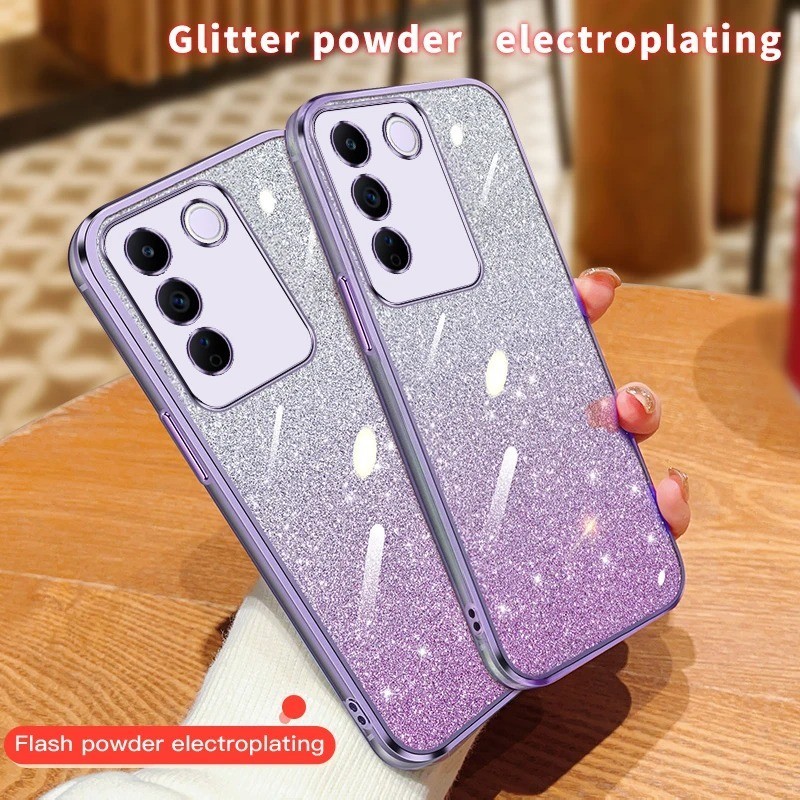 Glitter Starเคสโทรศัพท์สําหรับ Vivo Y200 V29E 5G Y200i T3x 5G Y72 5G iQOO Z3 Y73s Y76S Y76 5G Y02 Y1