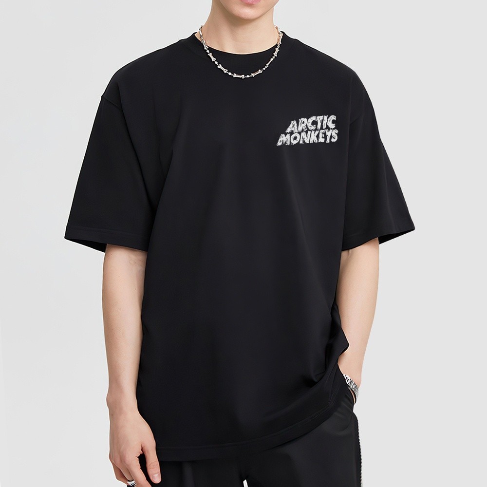 Kaos ARCTIC MONKEYS เสื้อยืด AM ALBUM SONG LIST DOODLE Graphic Tee Unisex Baju T เสื้อ Lelaki ผ้าฝ้าย 100%