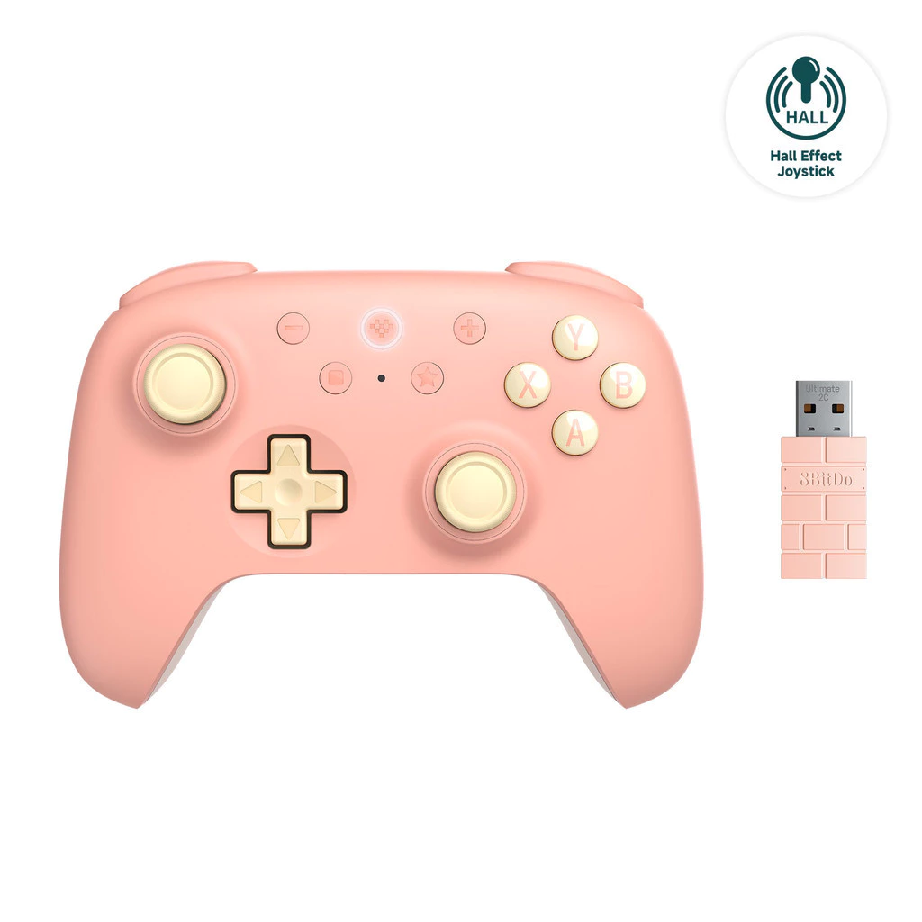 8BitDo คอนโทรลเลอร์เล่นเกมไร้สาย Ultimate 2C ใหม่สําหรับพีซี, Windows 10, 11, สํารับไอน้ํา, Raspberry Pi, อุปกรณ์เสริมเกมแพด Android thumbnail 8