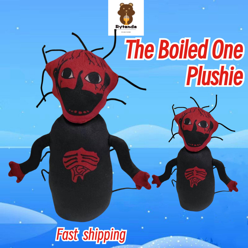 Rytanda✨in stock✨ตุ๊กตา Boiled สัตว์ประหลาดสีแดงสยองขวัญตุ๊กตาฮาโลวีนสำหรับเด็ก The Boiled One Plush
