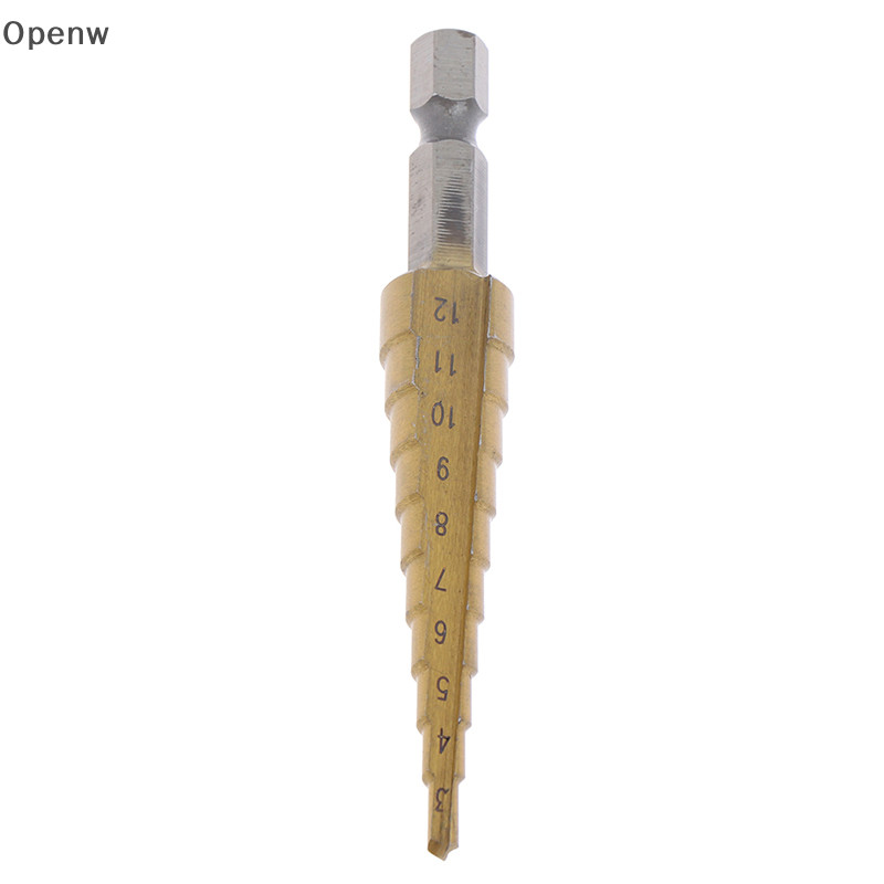 Openw 3-12 มม.เคลือบ Stepped Drill Bits Hex Handle Drill Bitโลหะเจาะเครื่องมือไฟฟ้า GOOD