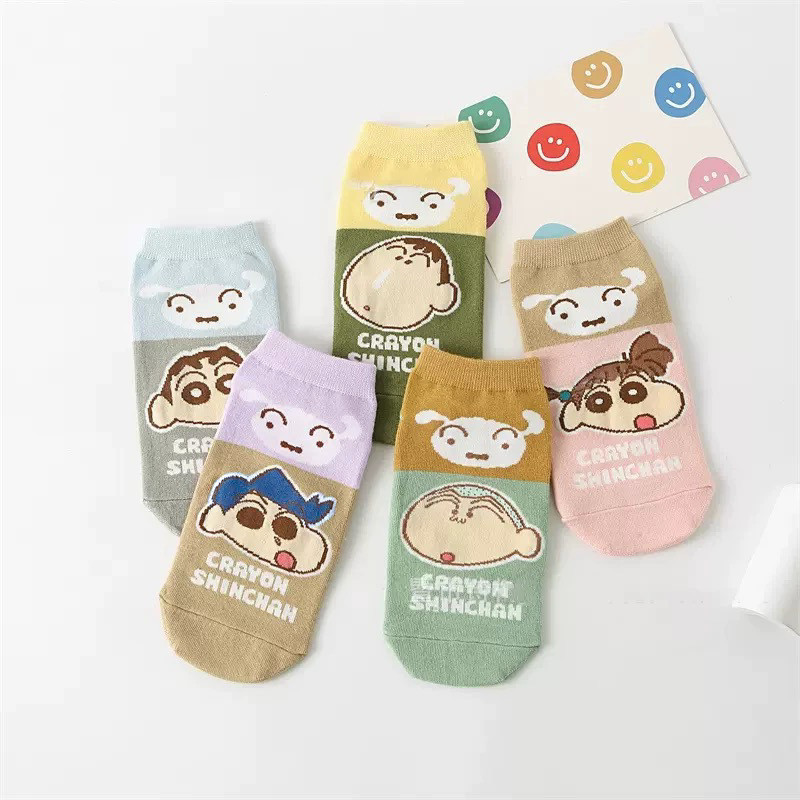 Spring and autumn new female socks cartoon socks department cute college summer wind socks