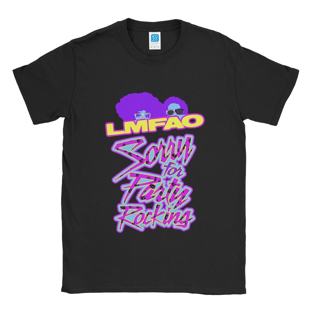BAND - Lmfao Sorry Party Rocking T-Shirt - เสื้อยืด - Cotton Combed 24s
