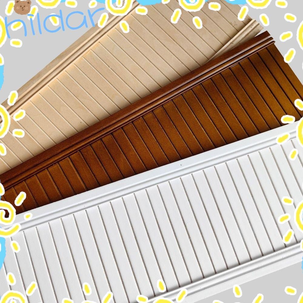 Hilda ไม้ Trim, ไม้ Multistyles Dollhouse Miniature, คุณภาพสูงของเล่นเด็ก Skirting Line 1:12 ตุ๊กตาตกแต่ง