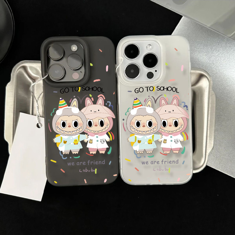 GOOD เคสโทรศัพท์การ์ตูน Matte น้ำแข็ง ฝาครอบโทรศัพท์นุ่ม Iphone15 14 13 12 11 Pro Max X Xr Xs Max 7 8 Plus #056009