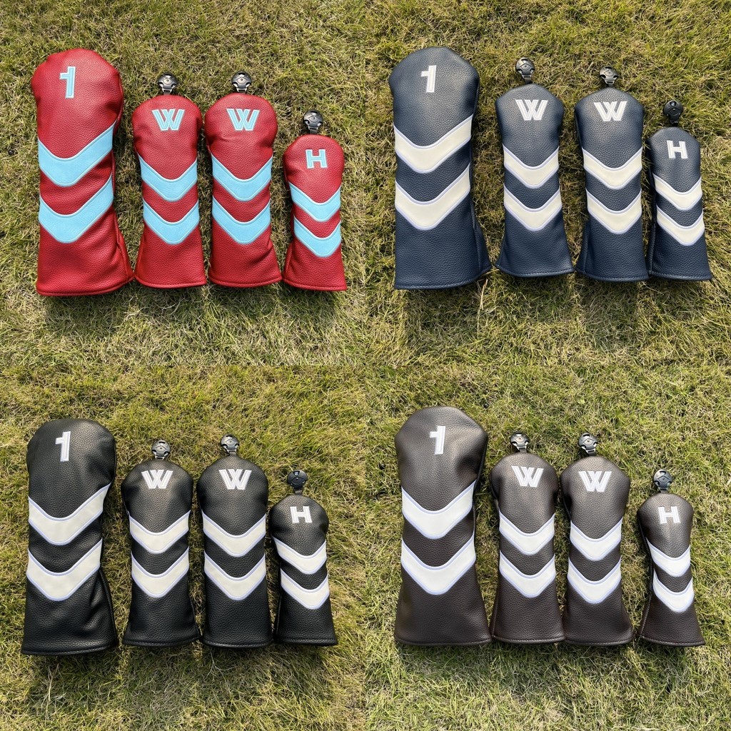 กอล์ฟคลับฝาครอบไม้คลับ Universal Classic Stripe ประเภท One ไม้ Ball HEAD ป้องกันหมวก Club COVER GT24