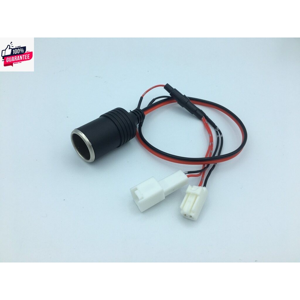 Y-socket ขั้วุหรีToyota เอนกประสงค์ พร้อมหัวปลั๊กจุดุหรี สำหรั อุปกรณ์เสริม หรือ กล้องหน้า ซ่อนได้ไม