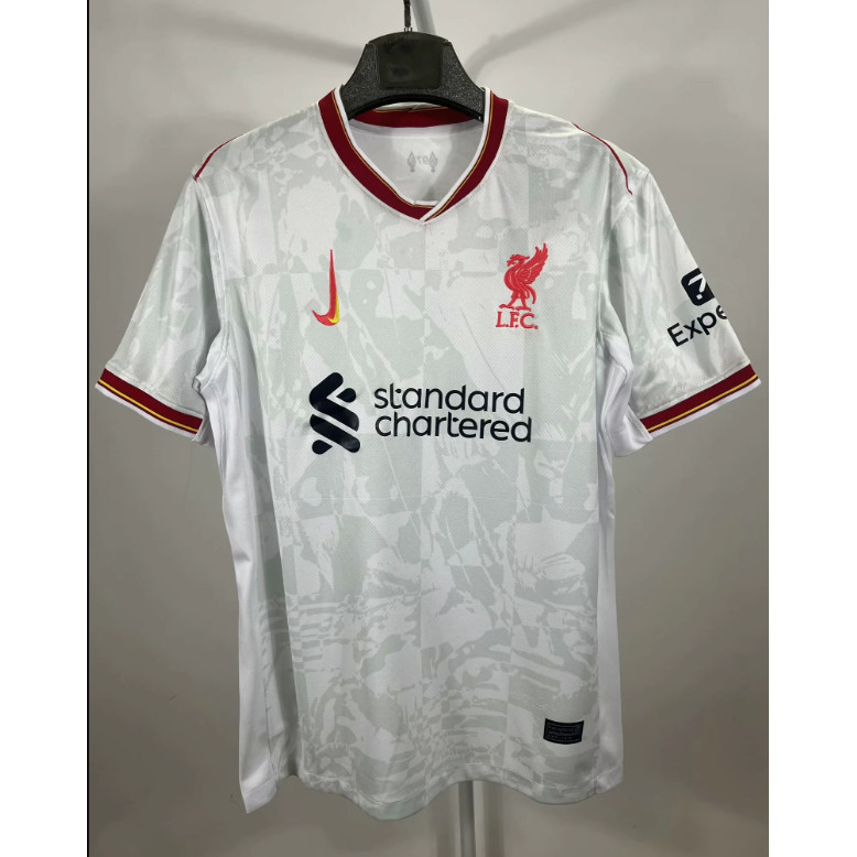 S-4xl  24-25 เสื้อฟุตบอลผู้ชาย Liverpool Third Away ใหม่ AAA+