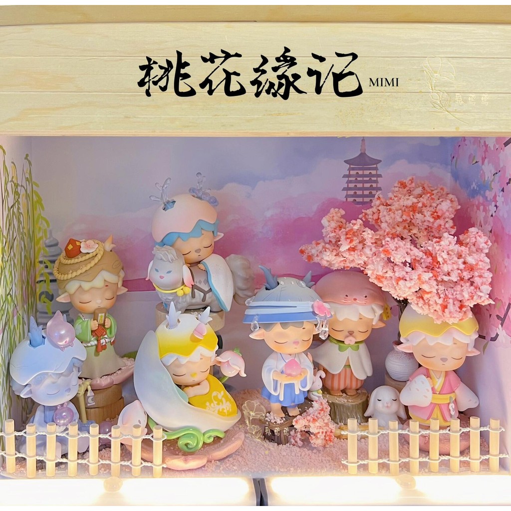 【พร้อมส่ง】heyone mimi【peach blossom season】leisurely immortal mimi dreamland adventure กล่องสุ่ม มาพ