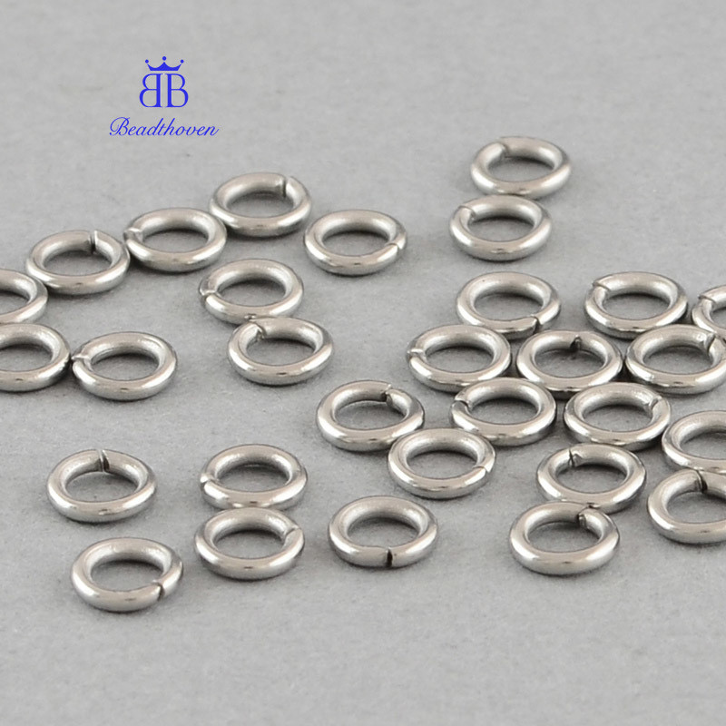 10g 304 สแตนเลสเปิดแหวนกระโดดสแตนเลสสี 8x1.2 มม.ประมาณ 5.6 มม.เส้นผ่านศูนย์กลางภายในประมาณ 53 ชิ้น/10 กรัม