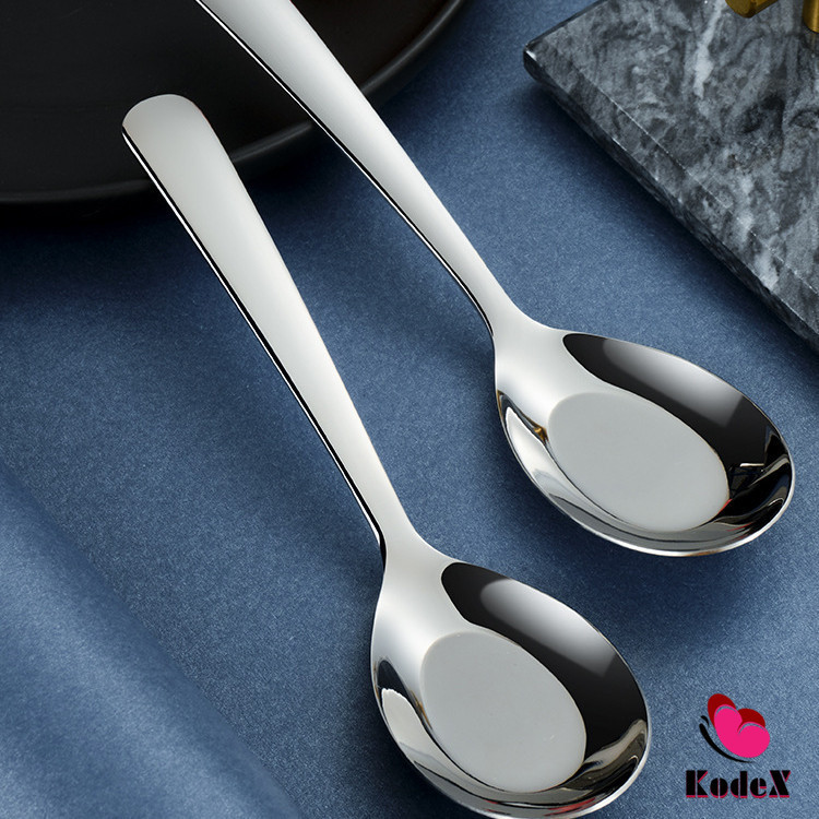 KDX ช้อนสแตนเลส ช้อนข้าว ซุป ตักโจ๊ก stainless steel spoon ราคา ถูกที่สุด ดีลบีเคเค แกลเลอรีภาพที่ 3