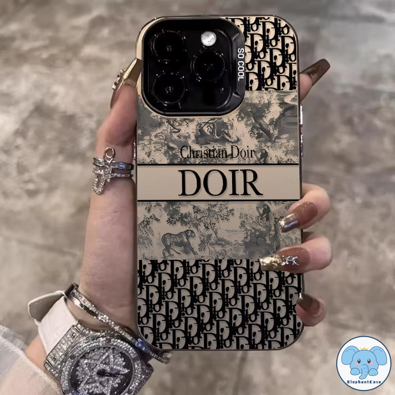 เคสชุบแบรนด์สุดเท่สำหรับ Infinix Hot 60i 50i 40i Smart 20 10 9 8 8 Plus Tecno Spark GO 2 2024 20C 20