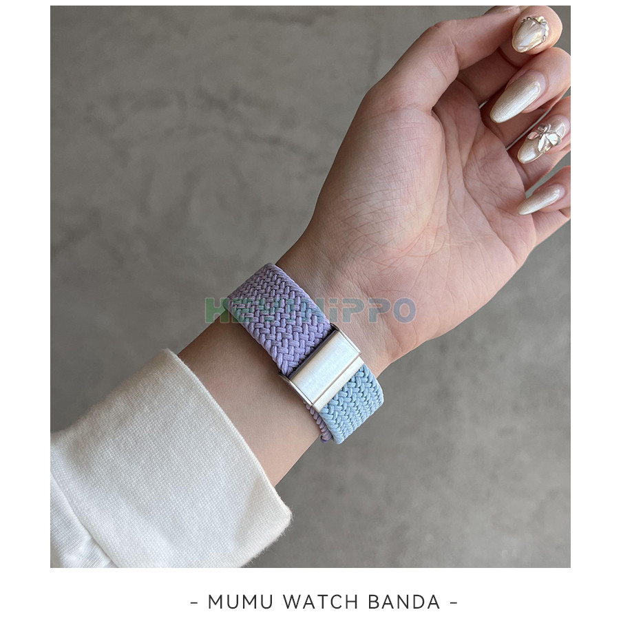 ทอไนลอนสายนาฬิกาสําหรับ iwatch Ultra2 49 มม.สี block หัวเข็มขัดสายนาฬิกาเปลี่ยนในไม่กี่วินาที ultra watchcase สําหรับ iwatch Series 9 8 7 se2 se 6 5 4 45 มม.41 มม.44 มม.40 มม.cas