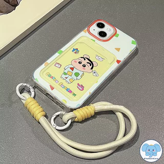 การ์ตูนสีเทียนน่ารักเคสชิน - ชานเข้ากันได้กับ เคสไอโฟน 17 air 16 11 13 15 14 12 Pro Max XS XR X Max 7 15 8 14 Plus SE