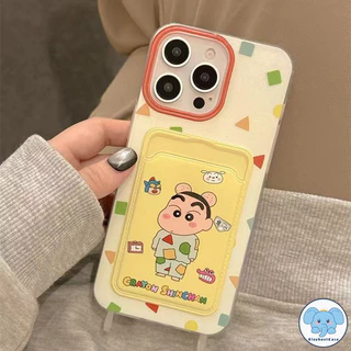 การ์ตูนสีเทียนน่ารักเคสชิน - ชานเข้ากันได้กับ เคสไอโฟน 17 air 16 11 13 15 14 12 Pro Max XS XR X Max 7 15 8 14 Plus SE