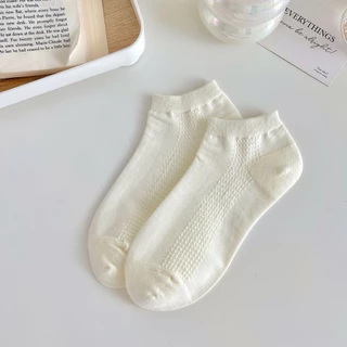 พร้อมส่ง : ถุงเท้า 5 คู่ ข้อสั้น ขาวล้วน แต่งลูกไม้น่ารัก เรียบหรู ใส่ได้ทุกวัน เนื้อผ้านุ่ม แฟชั่น