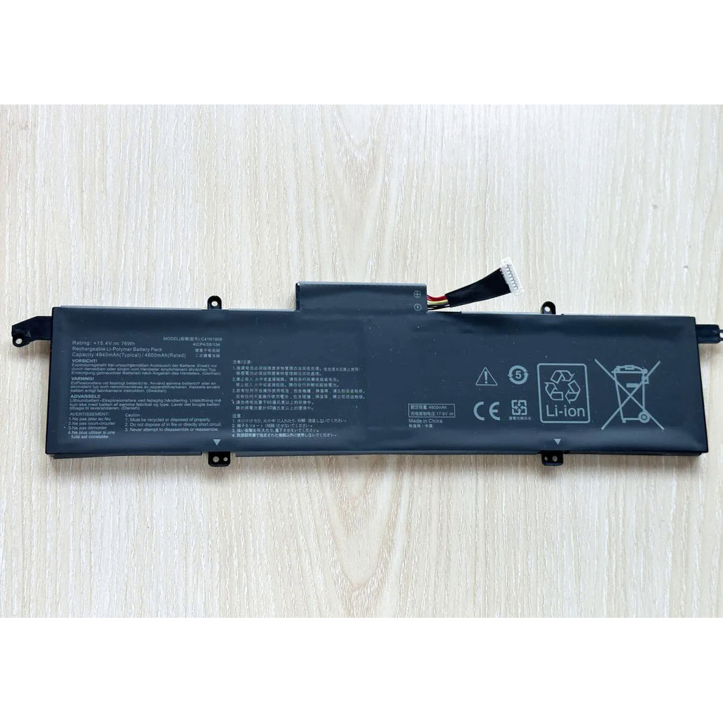 C41N1908 15.36V 76Wh แล็ปท็อป Battery for Asus ROG Zephyrus G14 GA401IU GA401IV GA401II