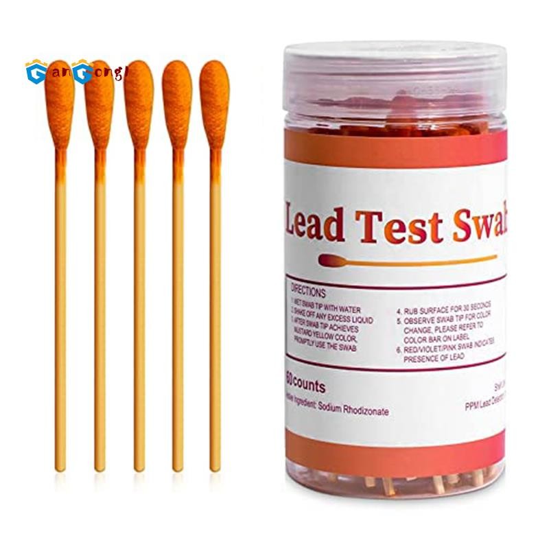 [gangong1] ชุดทดสอบสีตะกั่วชุด Home Lead Test Kit ตะกั่วตรวจสอบ Swabs Lead Test Strips PET