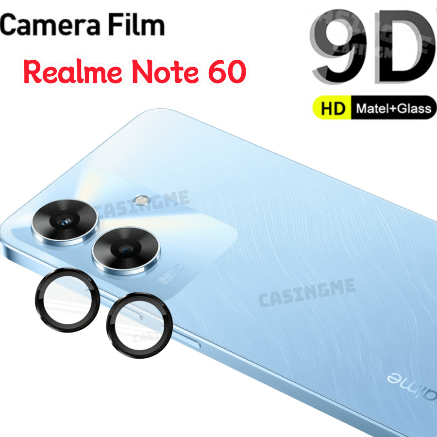 Realme หมายเหตุ 60 60x 2024 กล้องเลนส์ป้องกันโลหะแหวนกล้องสําหรับ Realme หมายเหตุ 60 Note60 60 หมายเหตุ RealmeNote60 4G 5G 2024 กล้องกระจกนิรภัยป้องกัน