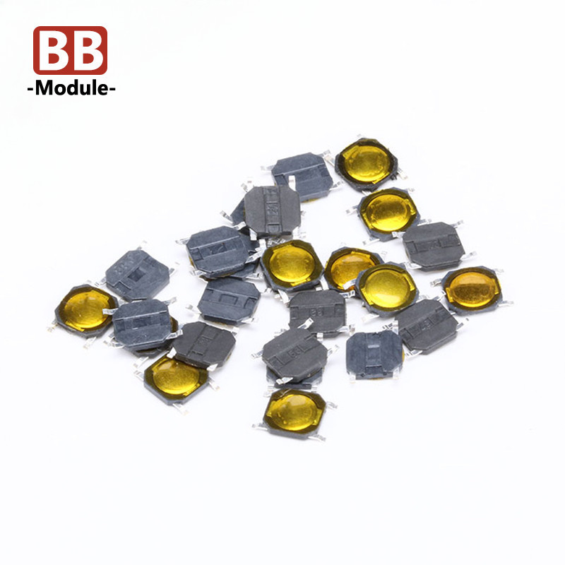 20pcs 4x4x0.8 มม.Tact สวิทช์ SMT SMD Tactile Membrane สวิทช์ PUSH ปุ่ม SPST-NO 4*4*0.8 กันน้ําเตาอบไมโครเวฟสวิทช์