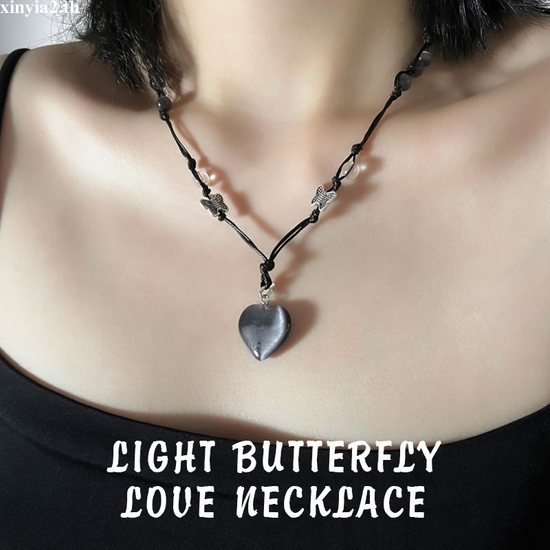 XINYIA2.thBeaded Love สร้อยคอ Dark Butterfly Sweet Cool สไตล์หรูหราปรับ Collarbone Chain