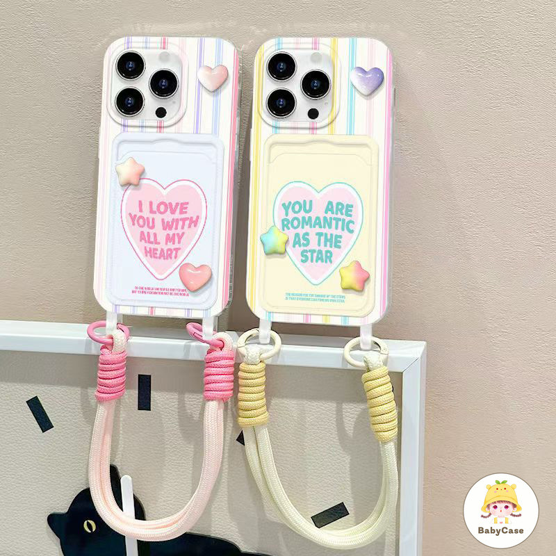 ตัวอักษรสดสีสันสดใสรักหัวใจอ่อนนุ่ม เคสไอโฟน 7Plus 11 15 13 14 12 Pro Max XR X XS Max 7 8 14 15 Plus SE 2020