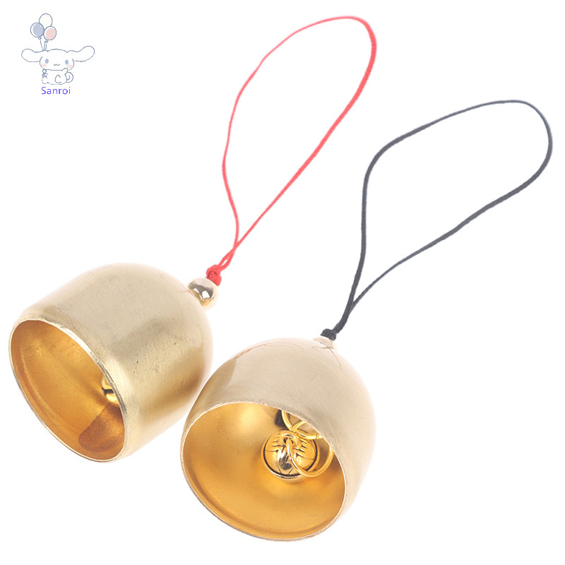 [San] 1pcs โลหะทองแดง Bell ตกแต่งจี้ประตู Bell DIY Craft Wind Chimes ทํา POP