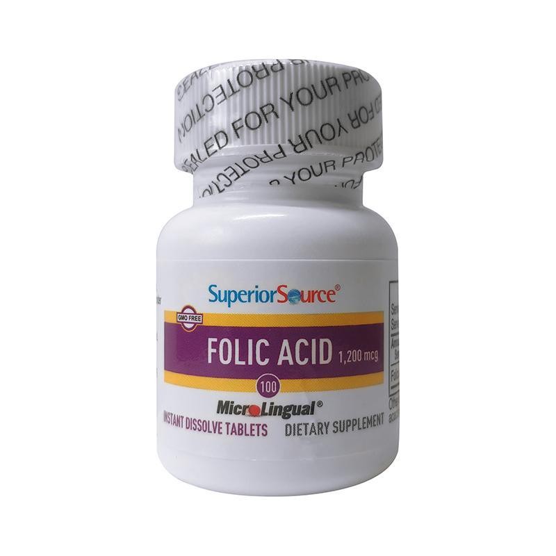 American Superior Source Folic Acid 100 เม็ดกรดโฟลิกวิตามิน B9American Superior Sour20240901