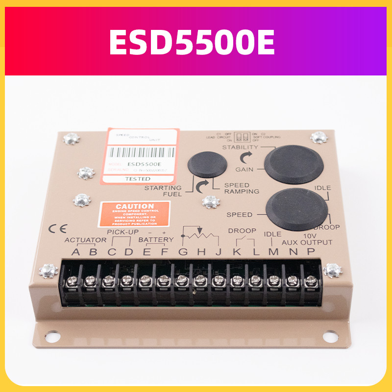 สินค้าพร้อมESD5500E เครื่องควบคุมความเร็วเครื่องกําเนิดไฟฟ้าเครื่องยนต์ดีเซล Governor หน่วยควบคุมควา