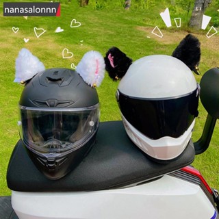 Nanasn| 2ชิ้นตุ๊กตารถจักรยานยนต์หมวกกันน็อคหูแมวสติ๊กเกอร์ตก…