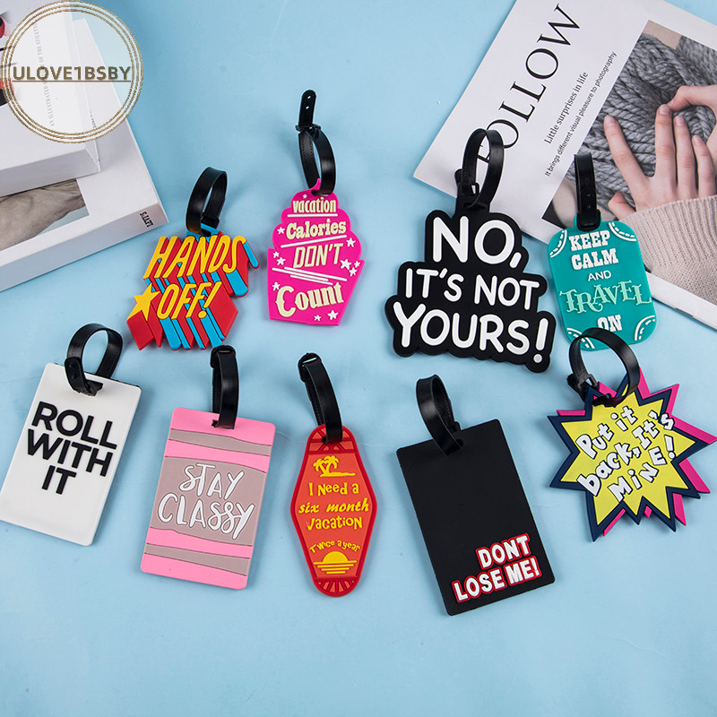 Ulove1bsby อุปกรณ์การเดินทางกระเป๋าเดินทางแท็กเดินทางชื่อ ID Addres Holder Baggage Boarding Tag TH
